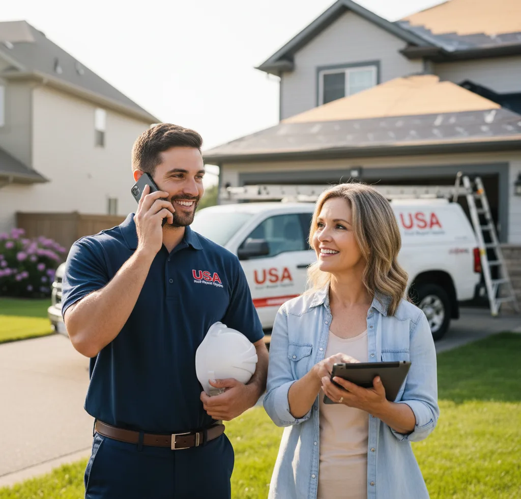 USA Roof Repair Experts customer support in Olton